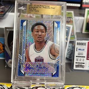 1/1 one of one graded jahmir young mojo blue card rookie